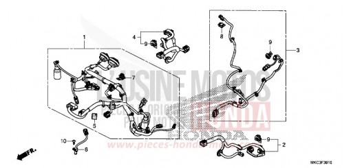 SUB HARNESS GL1800J de 2018